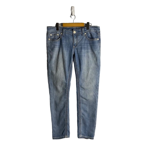 Seven 7 Women’s Light Wash Slim Straight Denim Jeans - Picture 1 of 9